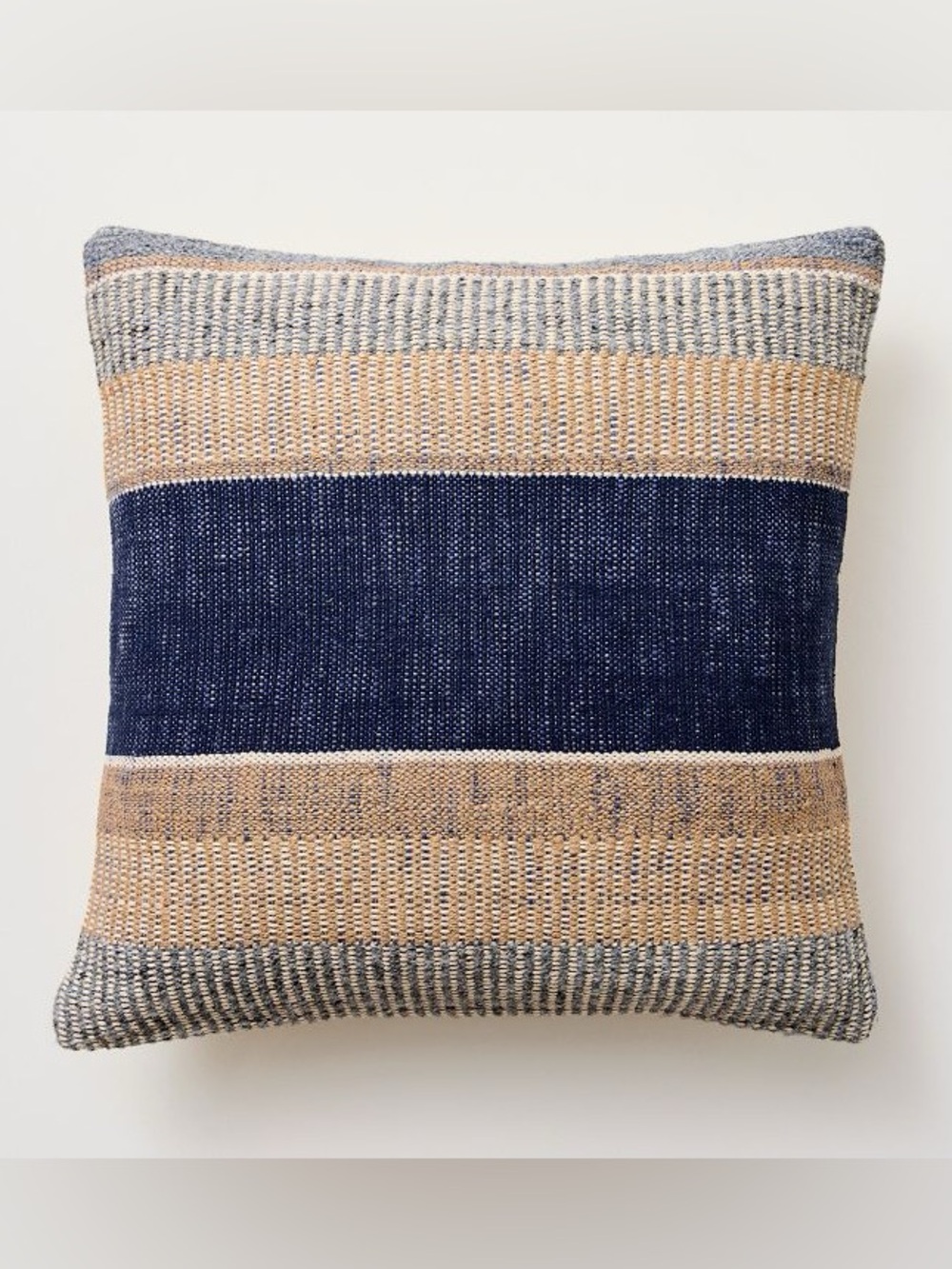 West Elm Handwoven Bold Center Mixed Stripe Pillow Cover 20” x 20”